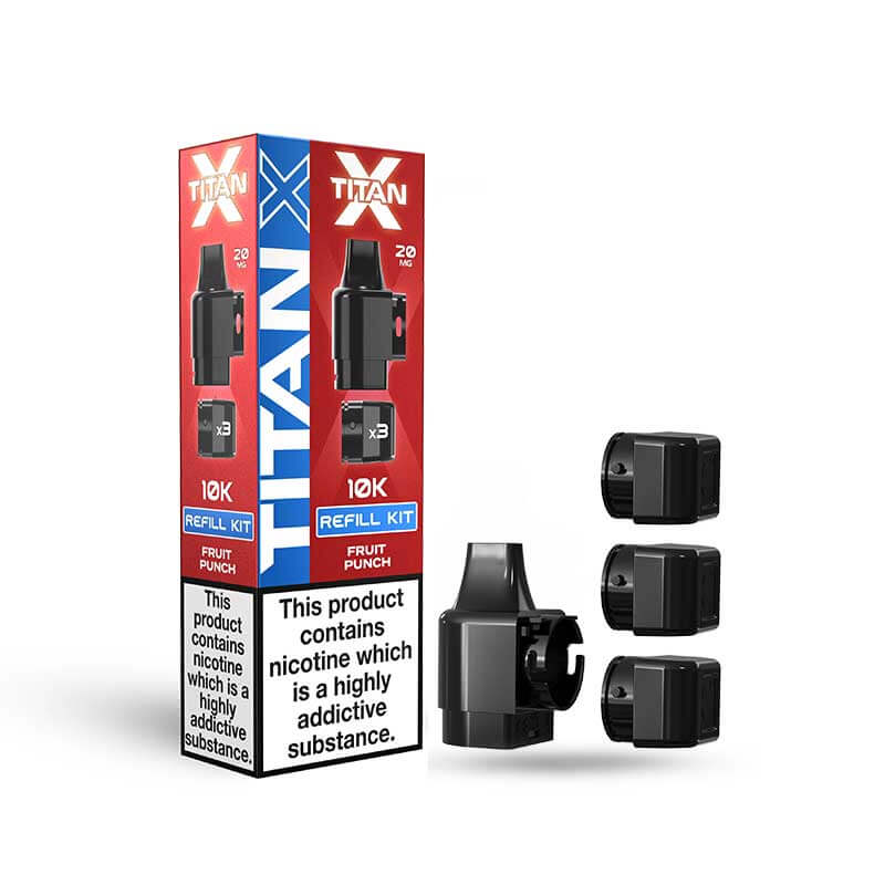 Titan X 10K Prefilled Replacement Pods - Box of 10