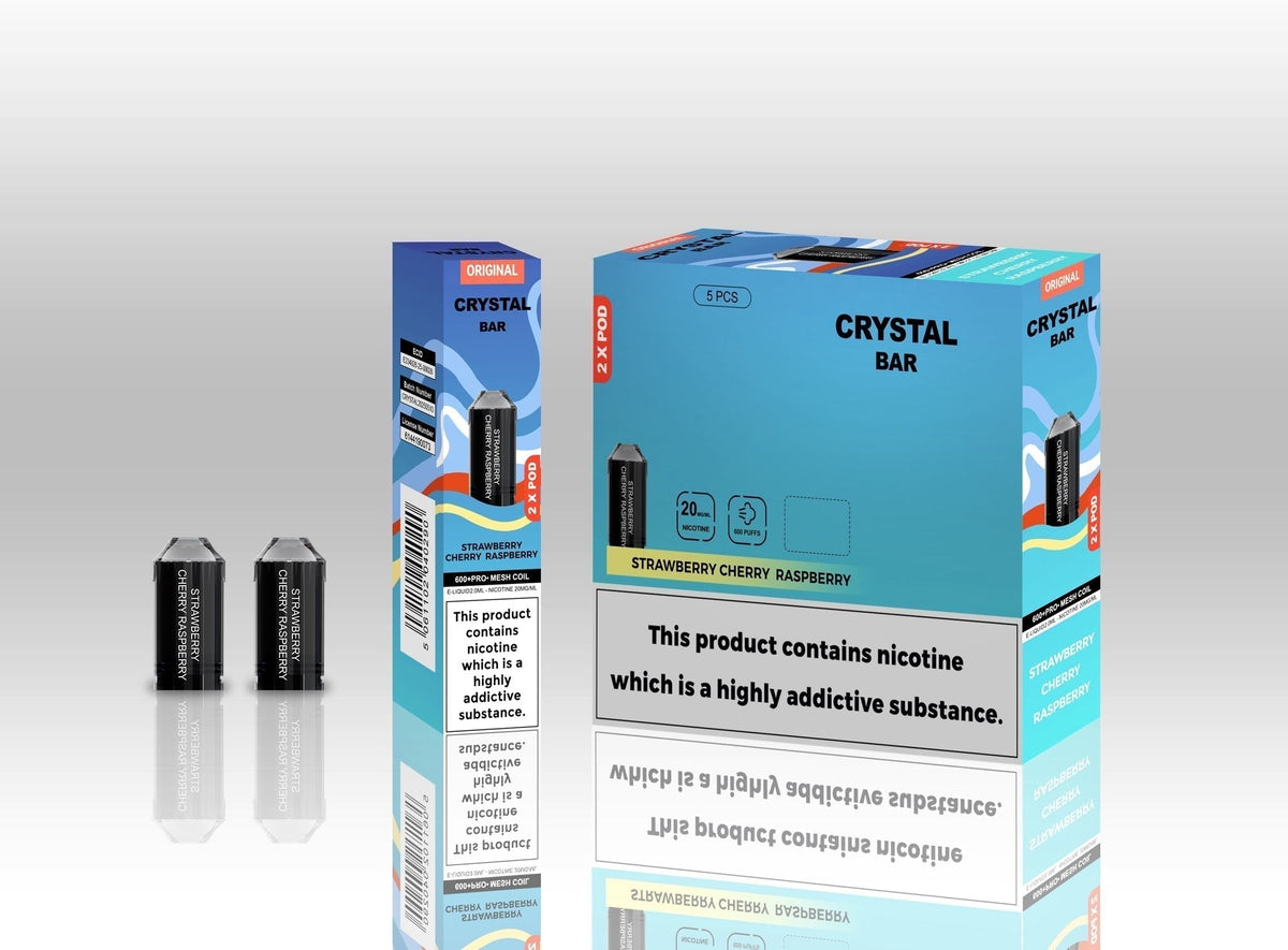 Crystal Bar Original 600 Replacement Pods Pack of 10 - Wholesale Price !