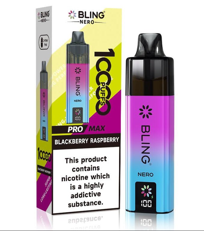 Crystal Bling Nero 10k Vape Kit Box of 5 - option1