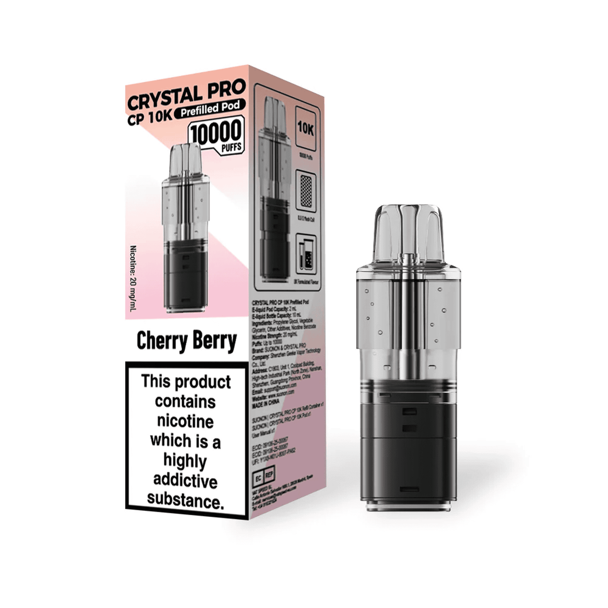 Crystal Pro CP 10k Replacement Pods Box of 5