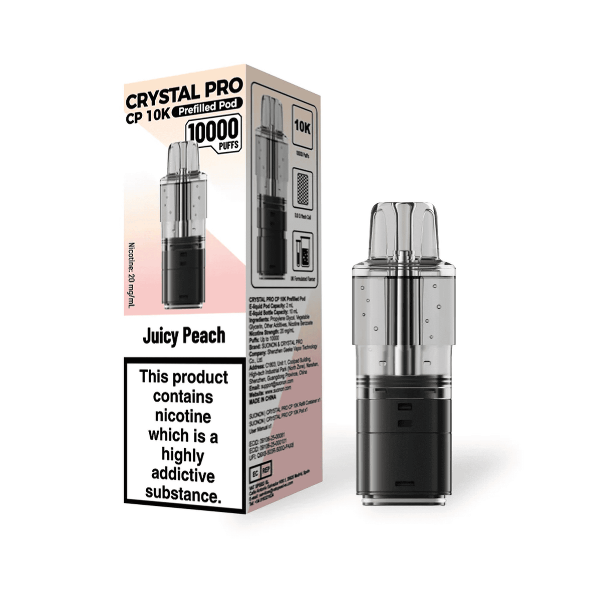 Crystal Pro CP 10k Replacement Pods Box of 5