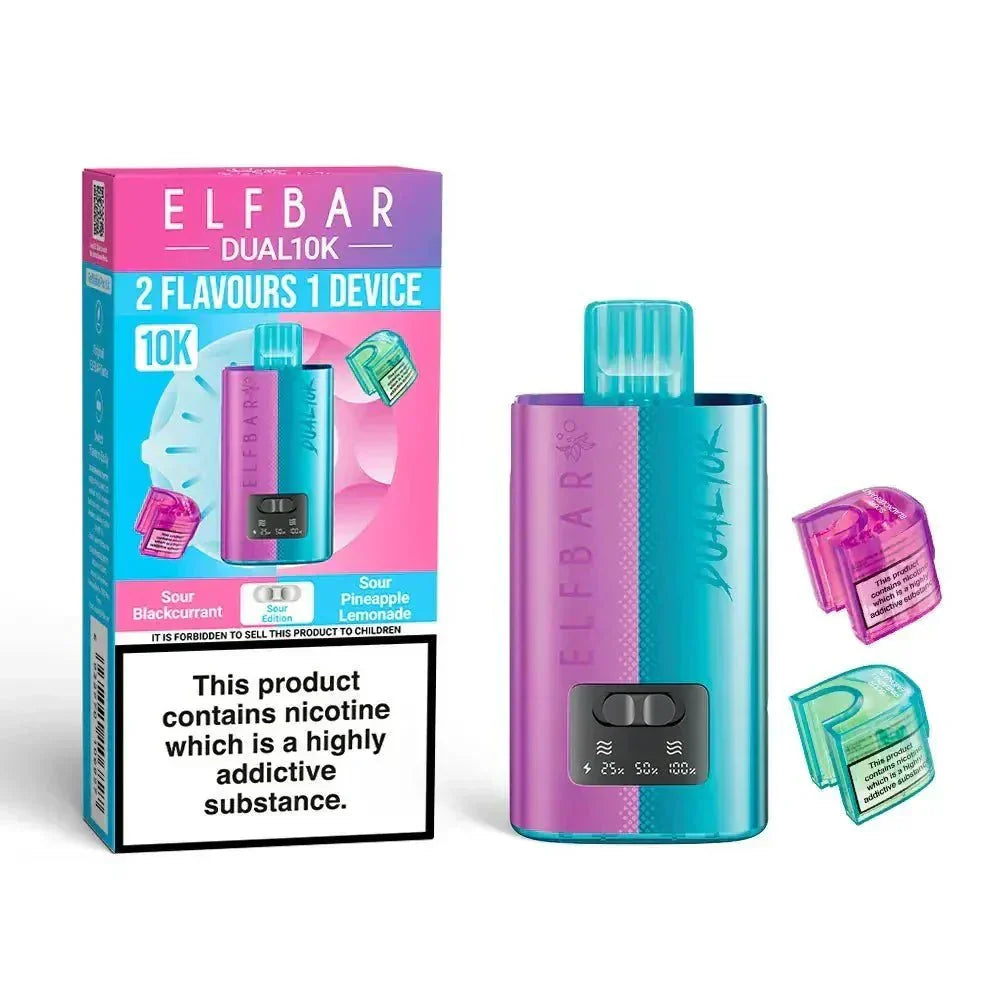 Image Of Elf B Dual 10k Prefilled Pod Vape kit - Box of 5