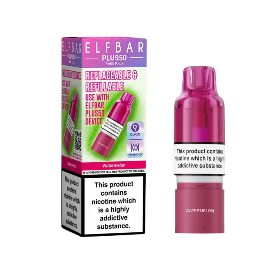Elf Bar Plus 50 Refill Pods (Box of 5) - Wholesale Price !