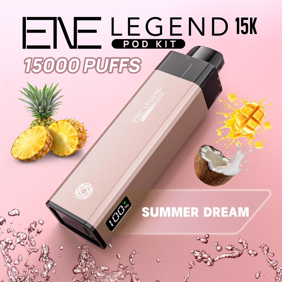 Elux ENE Legend 15k Puffs Prefilled Pod Kit - Box of 5 Available In Summer Dream Flavour