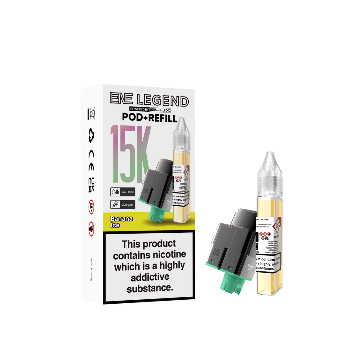 Elux ENE Legend 15k Replacement Pods Pack of 5 - Wholesale Price !