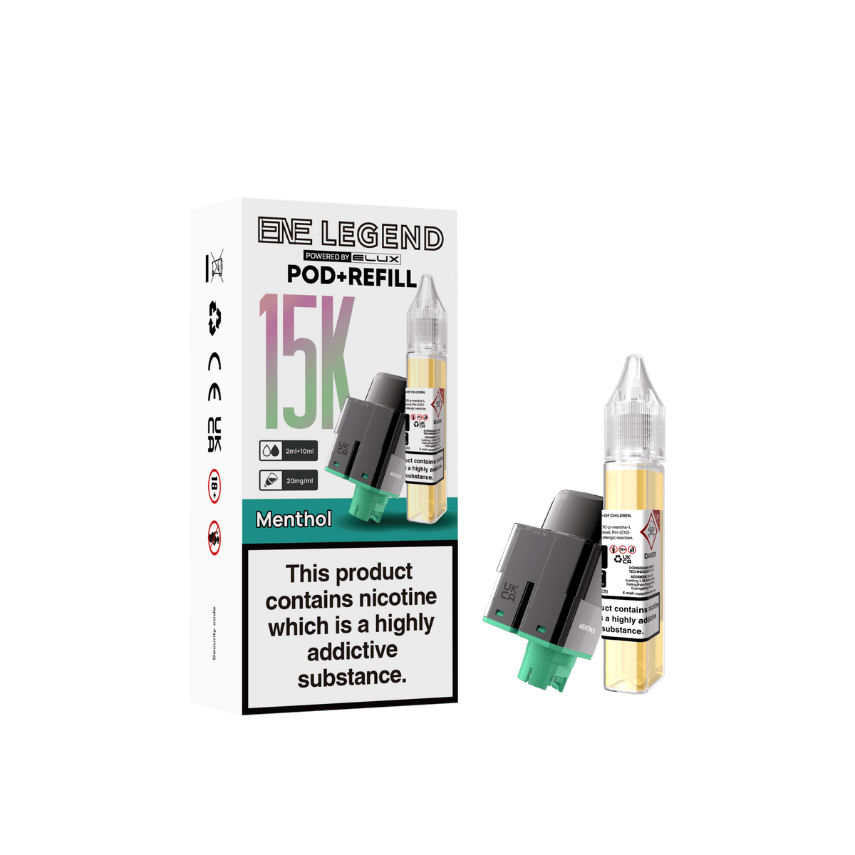 Elux ENE Legend 15k Replacement Pods Pack of 5 - Wholesale Price !