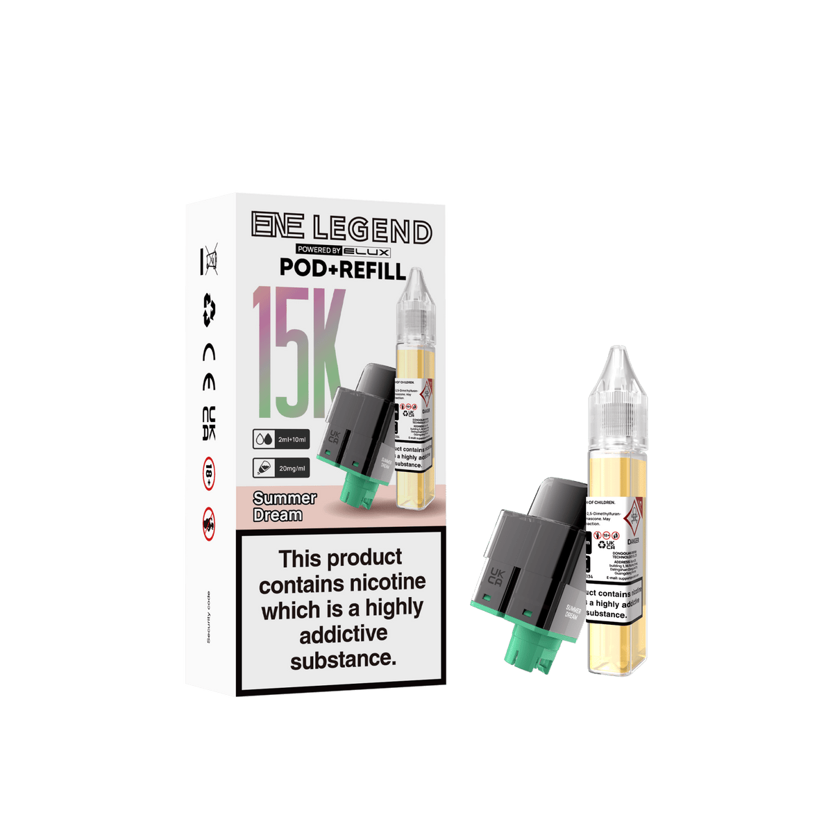 Elux ENE Legend 15k Replacement Pods Pack of 5 - Wholesale Price !