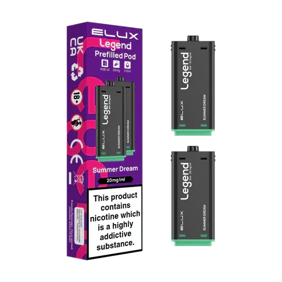 Elux Legend 1500 Replacement Pods Pack of 2 - Wholesale Price !