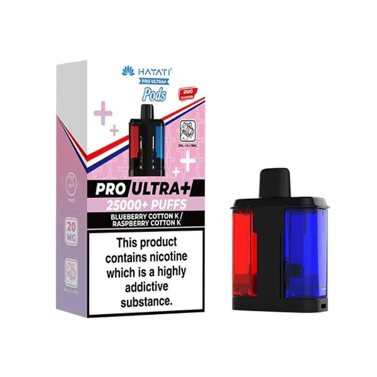 Hayati Pro Ultra Plus 25K Prefilled Refill Pods Box of 5 | Vape Boss Wholesale
