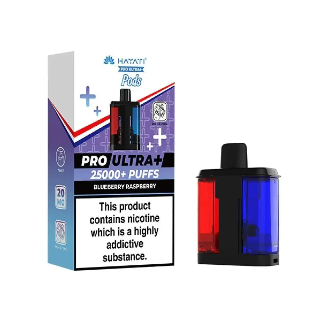 Hayati Pro Ultra Plus 25K Prefilled Refill Pods Box of 5 | Vape Boss Wholesale