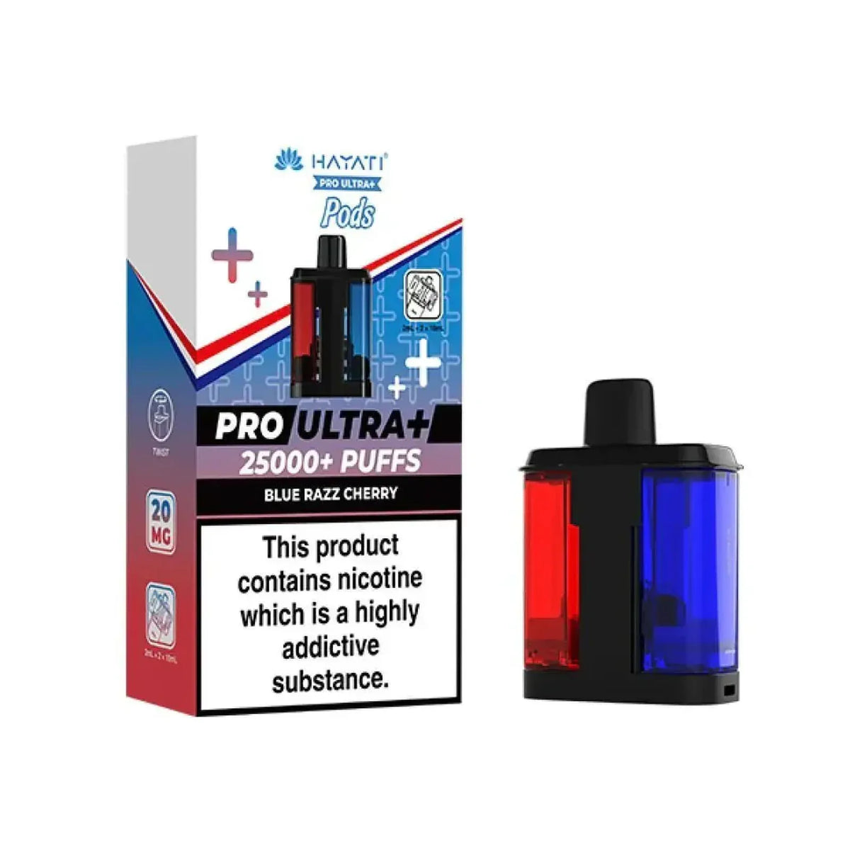 Hayati Pro Ultra Plus 25K Prefilled Refill Pods Box of 5 | Vape Boss Wholesale