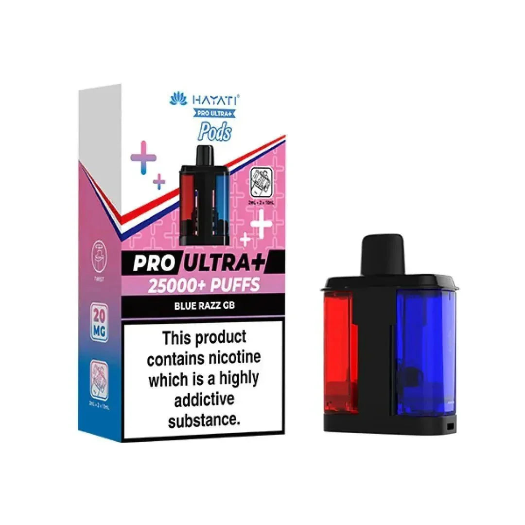 Hayati Pro Ultra Plus 25K Prefilled Refill Pods Box of 5 | Vape Boss Wholesale