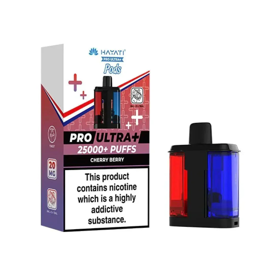 Hayati Pro Ultra Plus 25K Prefilled Refill Pods Box of 5 | Vape Boss Wholesale
