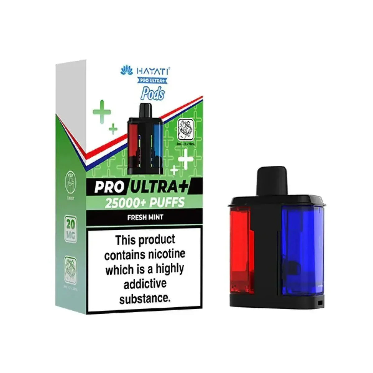 Hayati Pro Ultra Plus 25K Prefilled Refill Pods Box of 5 | Vape Boss Wholesale