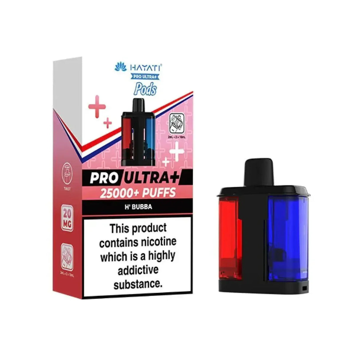 Hayati Pro Ultra Plus 25K Prefilled Refill Pods Box of 5 | Vape Boss Wholesale