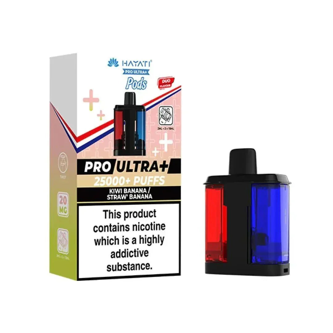 Hayati Pro Ultra Plus 25K Prefilled Refill Pods Box of 5 | Vape Boss Wholesale