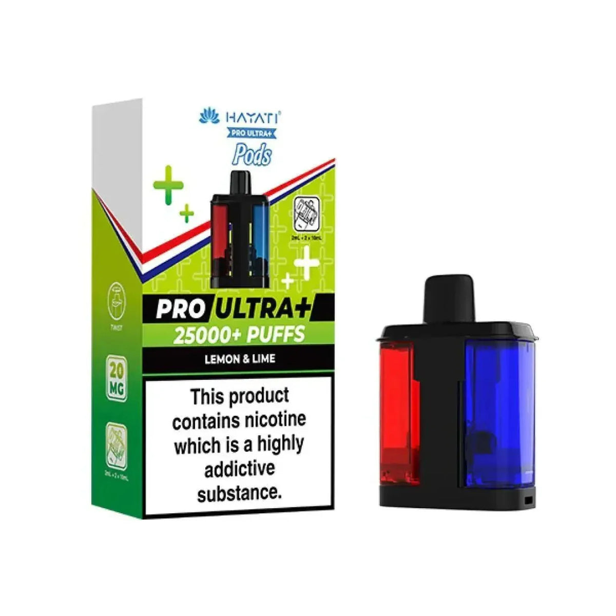 Hayati Pro Ultra Plus 25K Prefilled Refill Pods Box of 5 | Vape Boss Wholesale