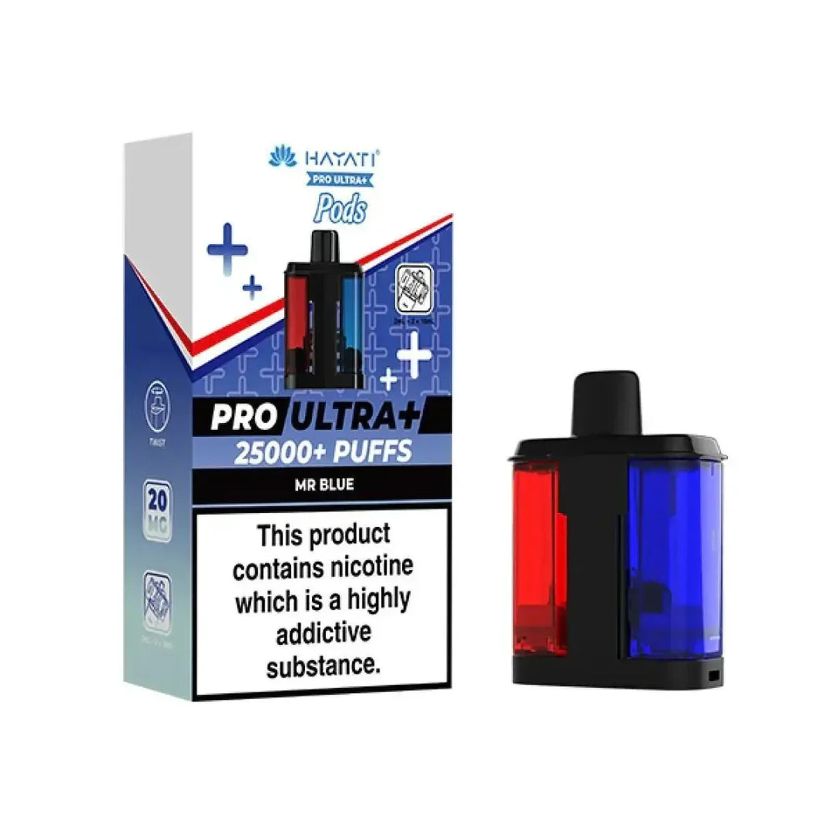 Hayati Pro Ultra Plus 25K Prefilled Refill Pods Box of 5 | Vape Boss Wholesale