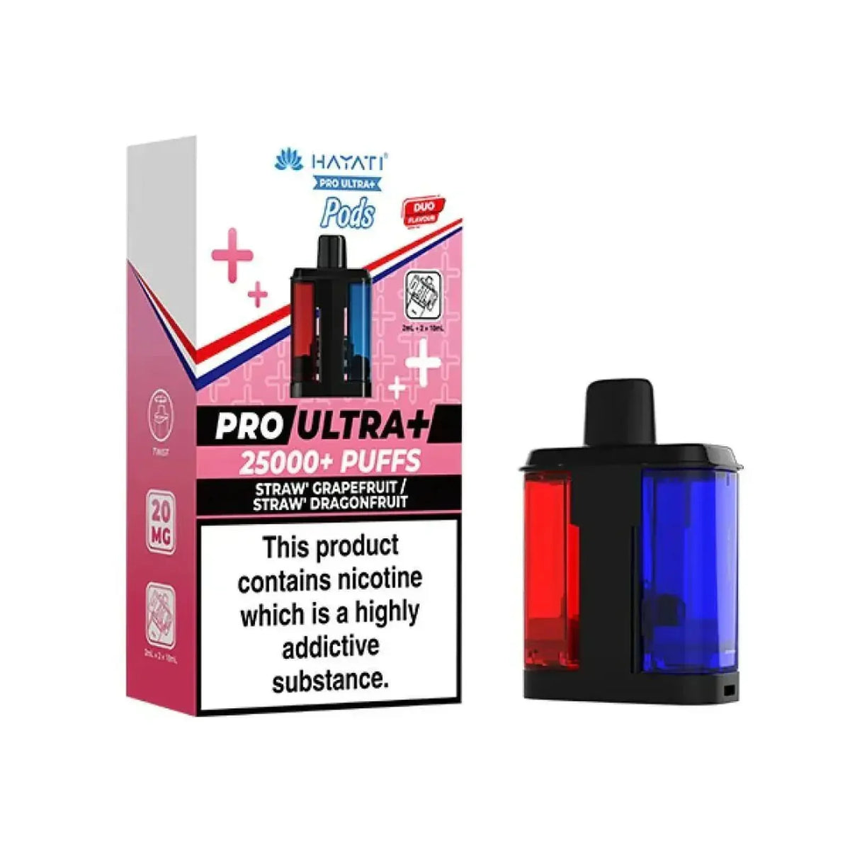 Hayati Pro Ultra Plus 25K Prefilled Refill Pods Box of 5 | Vape Boss Wholesale