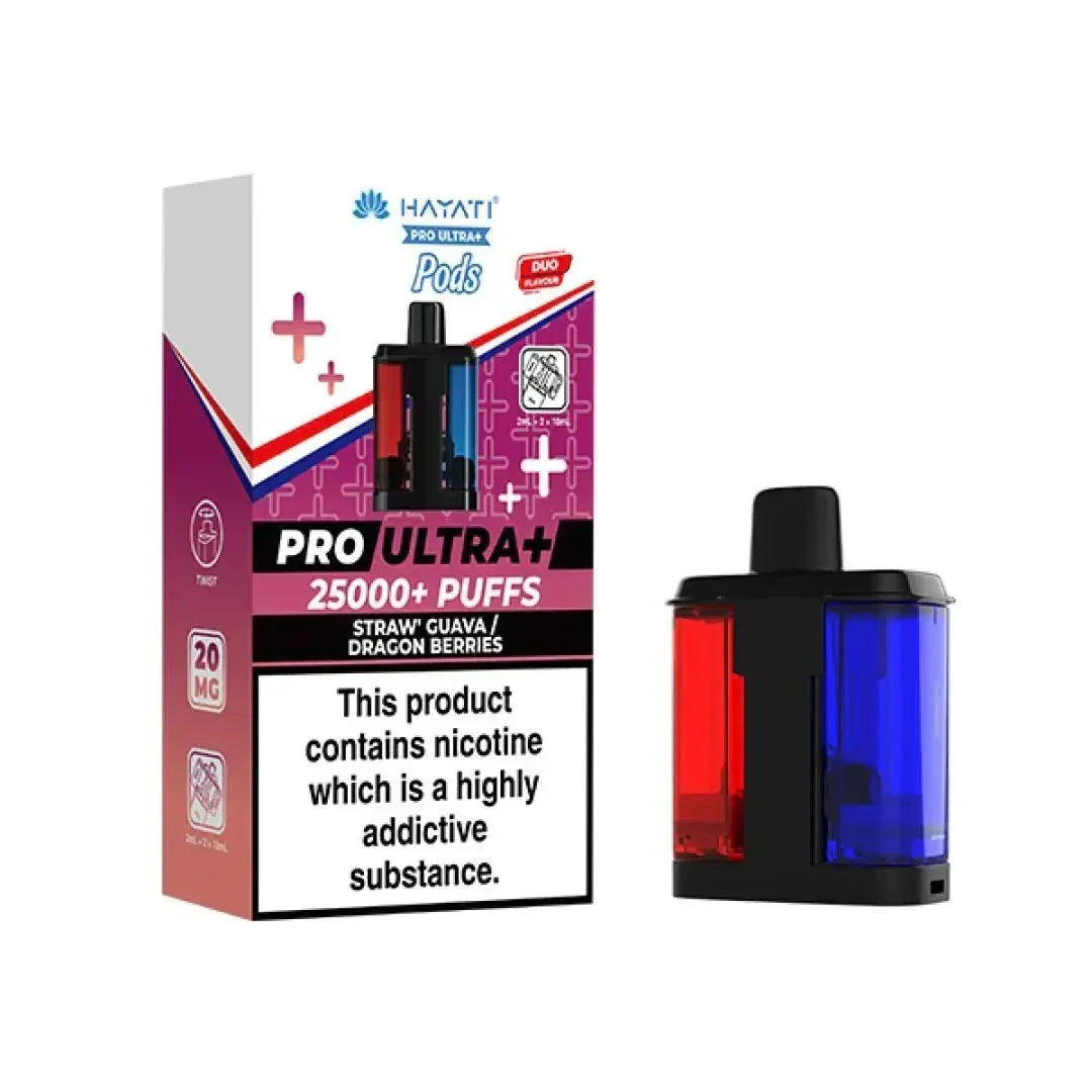Hayati Pro Ultra Plus 25K Prefilled Refill Pods Box of 5 | Vape Boss Wholesale