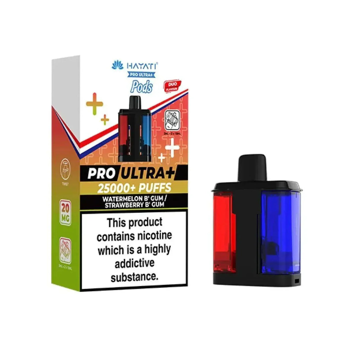 Hayati Pro Ultra Plus 25K Prefilled Refill Pods Box of 5 | Vape Boss Wholesale