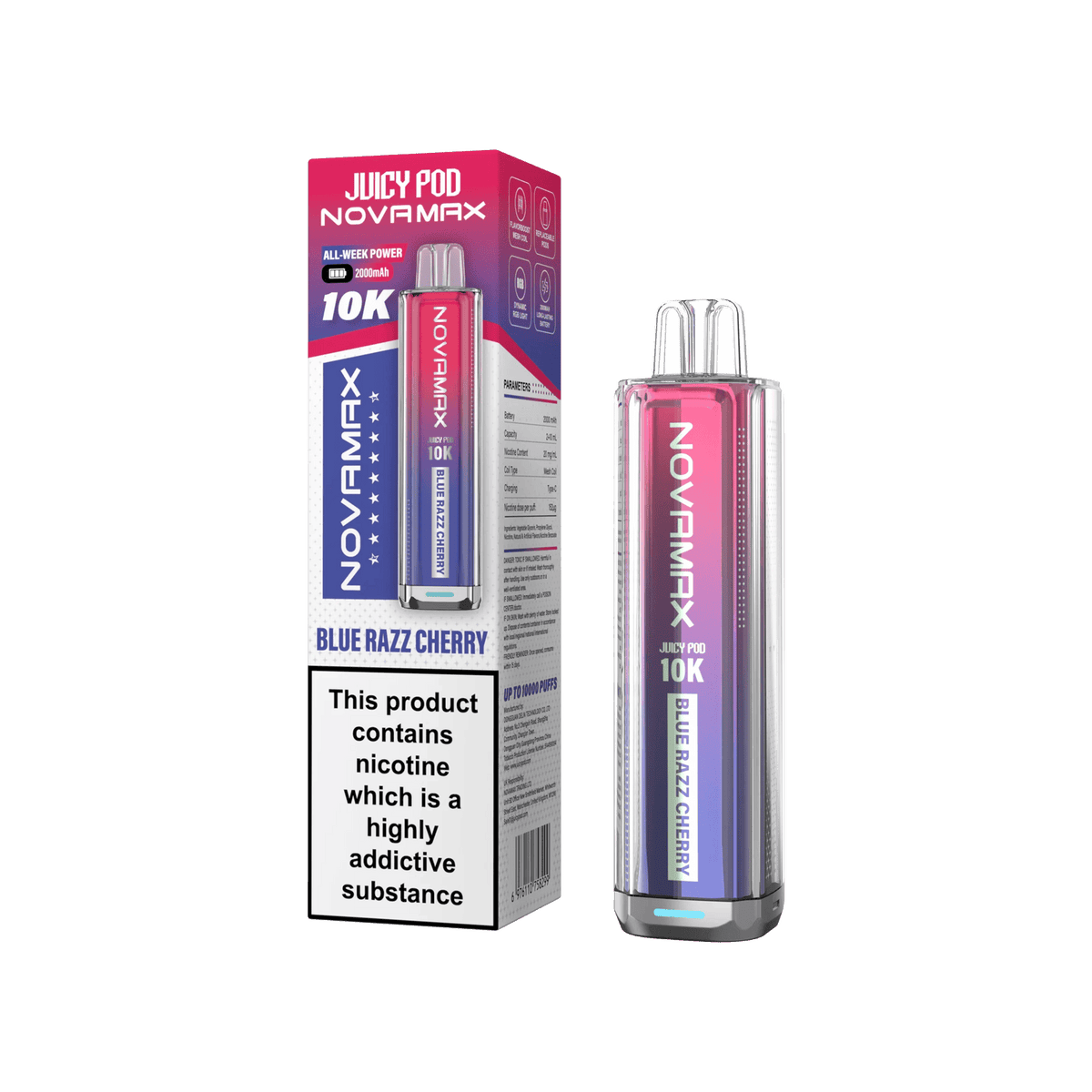 Juicy Pod Novamax 10k Prefilled Pod Vape Kit - Pack of 5
