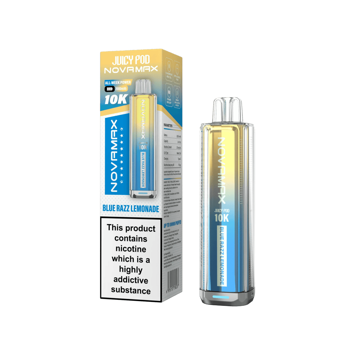 Juicy Pod Novamax 10k Prefilled Pod Vape Kit - Pack of 5