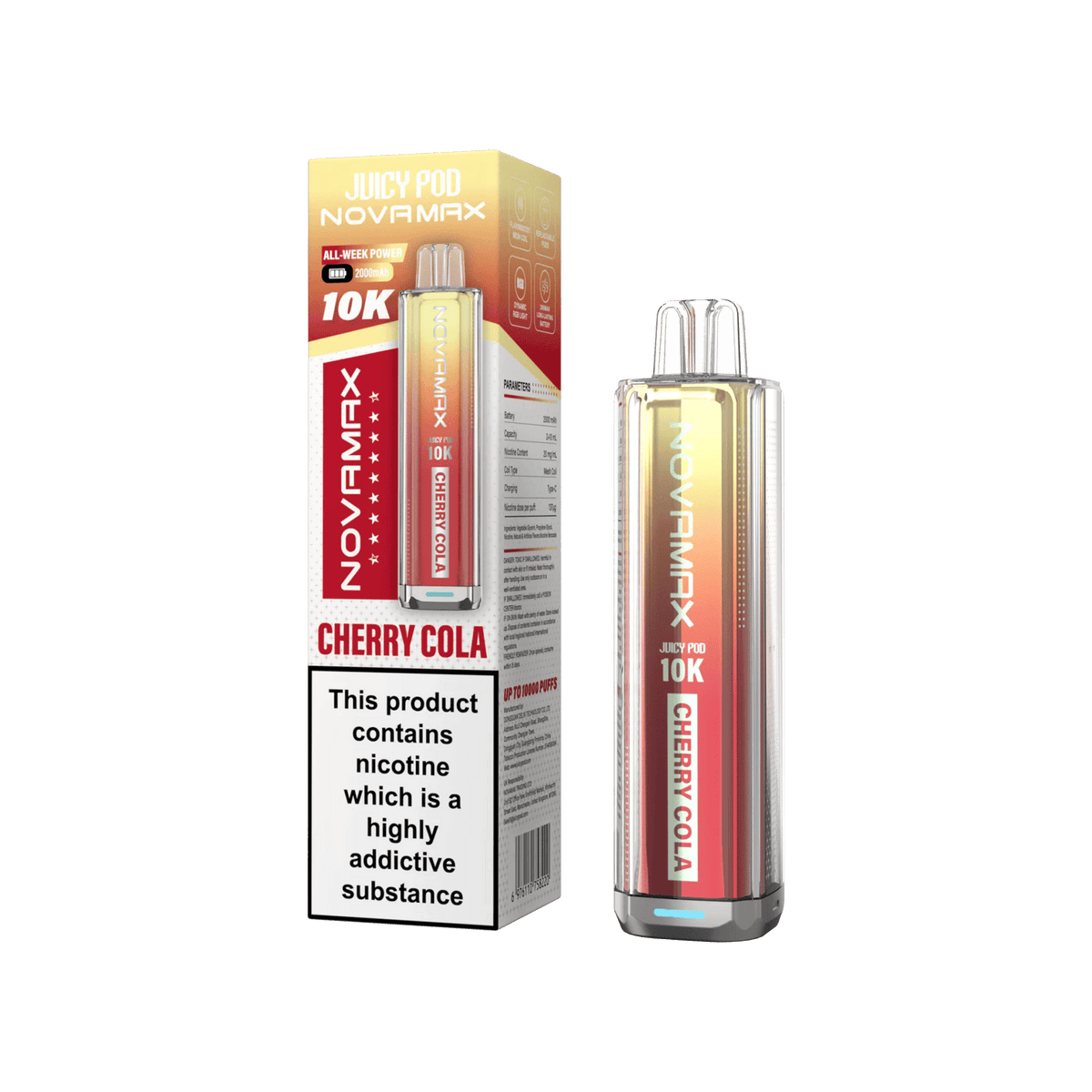 Juicy Pod Novamax 10k Prefilled Pod Vape Kit - Pack of 5