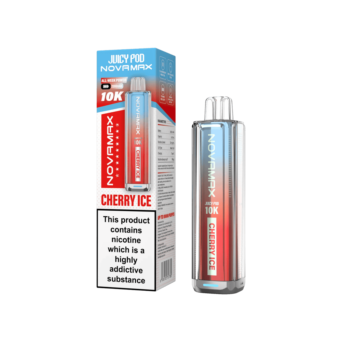 Juicy Pod Novamax 10k Prefilled Pod Vape Kit - Pack of 5