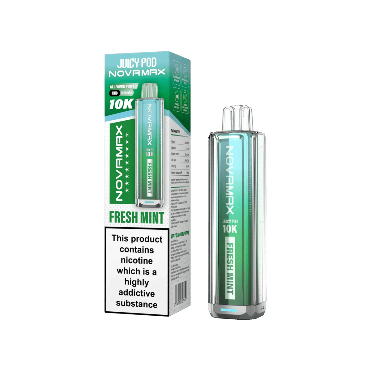 Juicy Pod Novamax 10k Prefilled Pod Vape Kit - Pack of 5