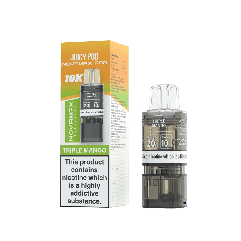 Juicy Pod Novamax 10K Replacement Pods - Pack of 10
