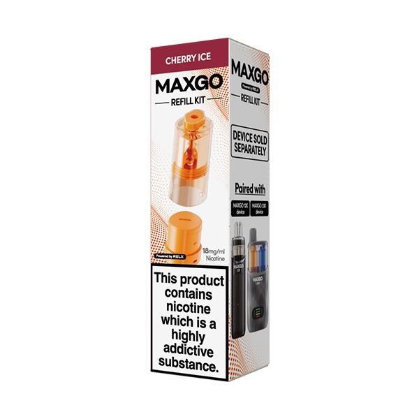 Relx Maxgo 33k & 12k Replacement Pods Box of 5 - Wholesale Price !