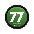 77 Rosemary nicotine pouches pack with 10.4mg strength, featuring 20 pouches