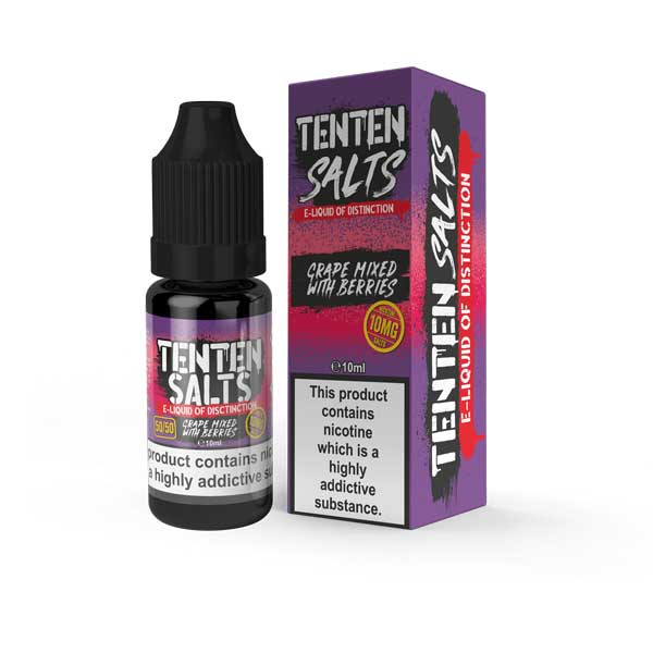 Ten Ten Nic Salts 10ml E - liquids - Box of 10