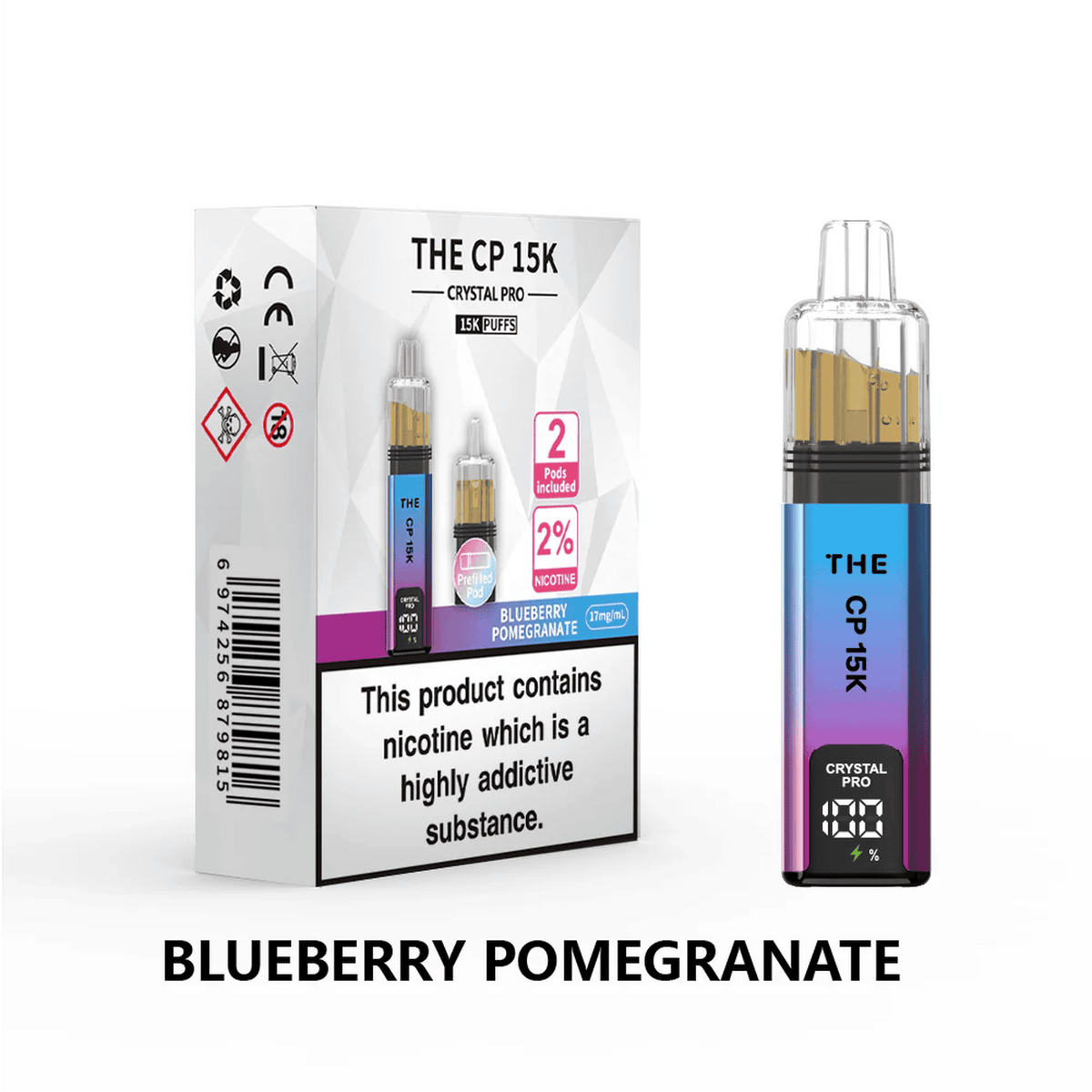 The Crystal Pro CP 15k Prefilled Pod Vape Kit - Box of 5
