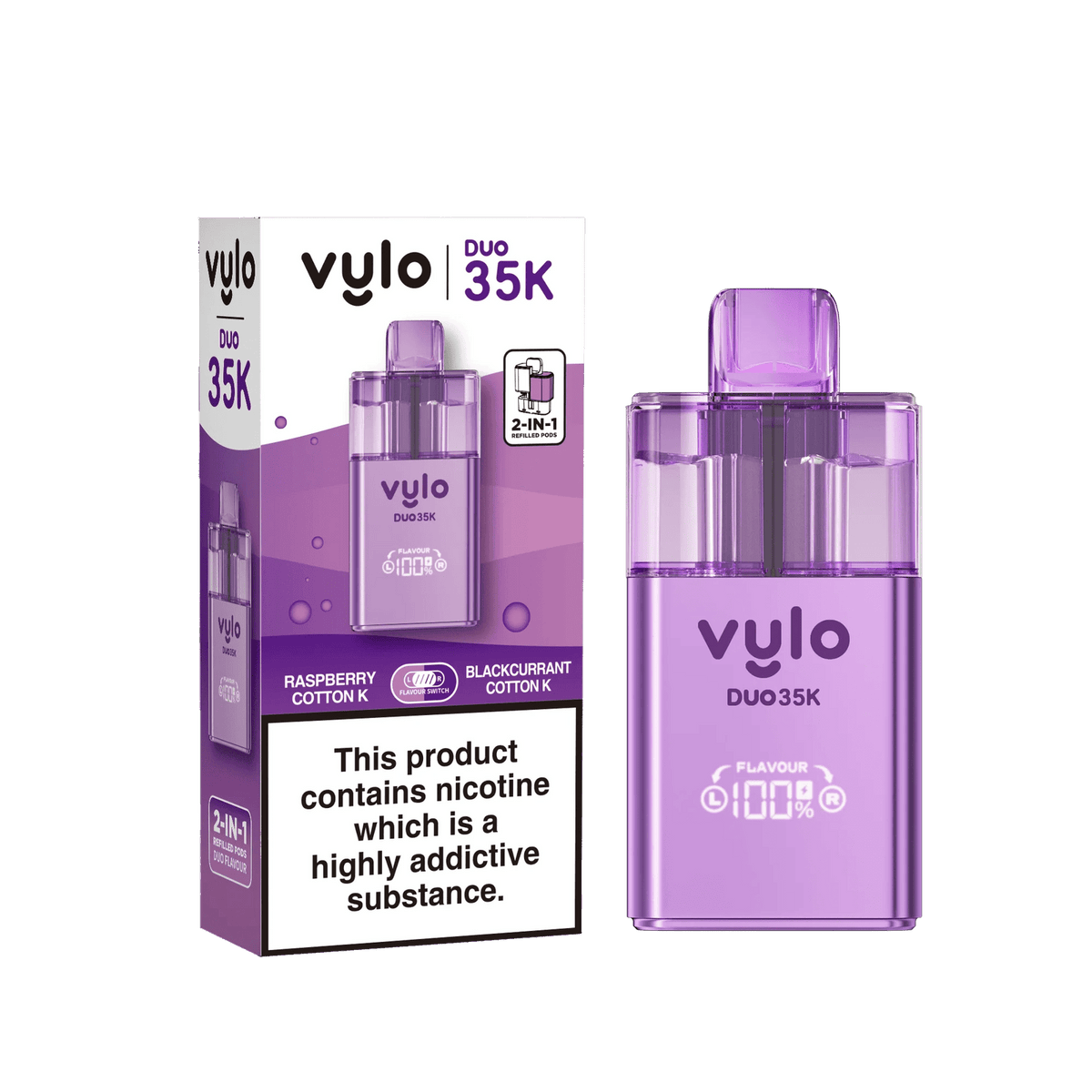 Vylo Duo 35k 2 in 1 Prefilled Pod Vape - Box of 5